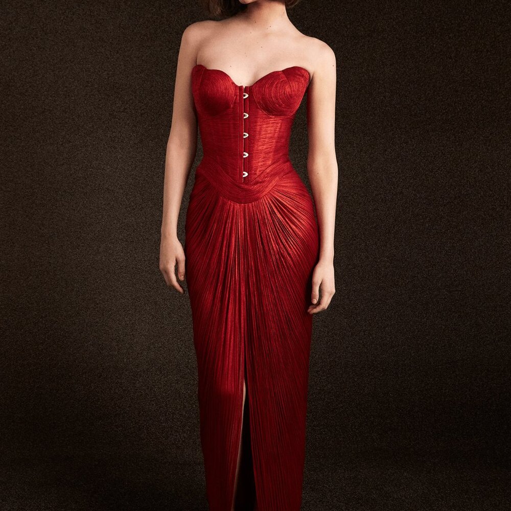 Maria Lucia Hohan "Hailey" Dress in Salsa